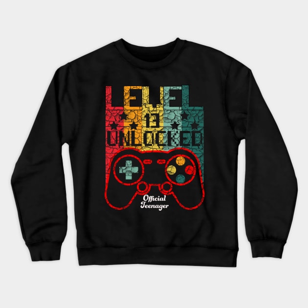 Level 13 Unlocked Awesome 2008 Video Game Crewneck Sweatshirt by  Funny .designs123